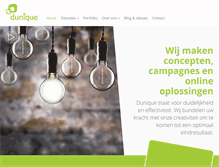 Tablet Screenshot of dunique.nl